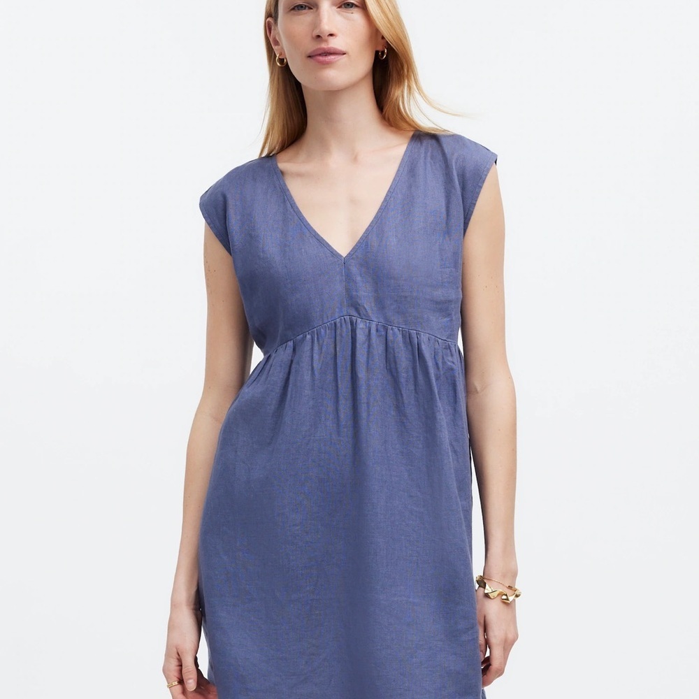 Madewell Relaxed Empire-Waist Mini Dress - Picture 2 of 9